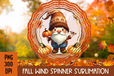 Fall Pumpkin Wind Spinner PNG for sublimation bundle Sublimation Amorclipart 