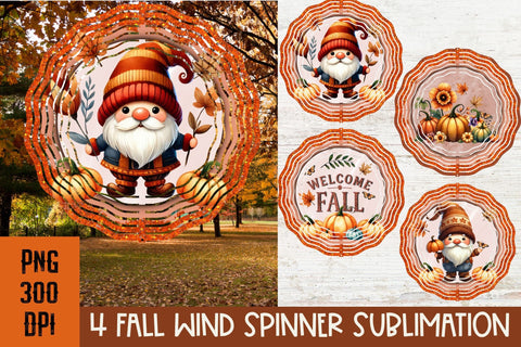 Fall Pumpkin Wind Spinner PNG for sublimation bundle Sublimation Amorclipart 