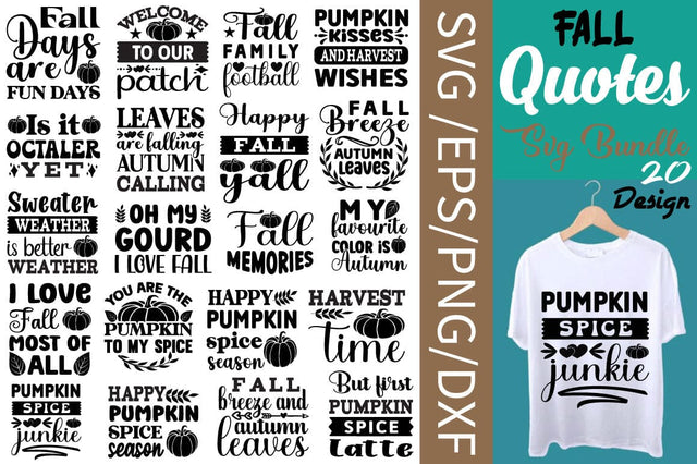 Fall Quotes SVG Bundle SVG Angelina750 