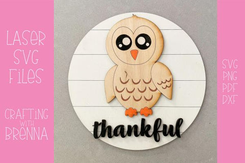 Fall Round Sign Laser SVG File SVG Crafting With Brenna 