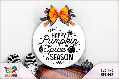 Fall Round Sign SVG Bundle SVG Shetara Begum 