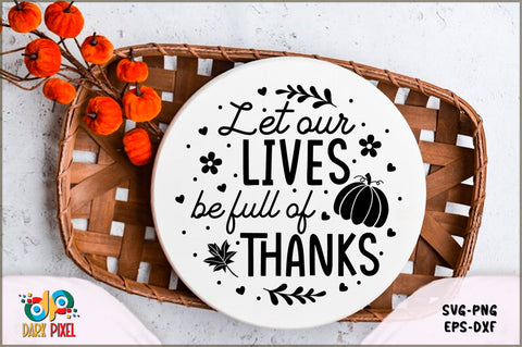 Fall Round Sign SVG Bundle SVG Shetara Begum 