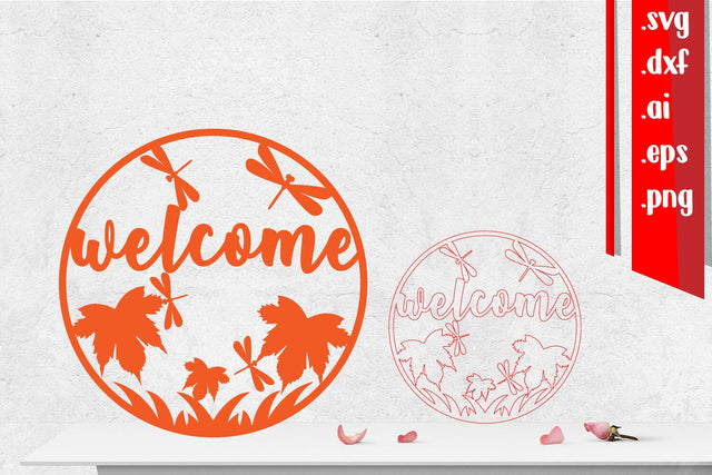 Fall Rounded Sign | Welcome Sign SVG zafrans studio 