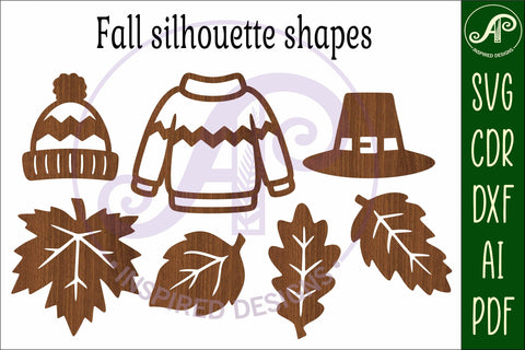 fall shape silhouette laser cut outs SVG file SVG APInspireddesigns 