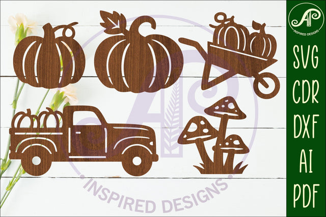 fall shape silhouette laser cut outs SVG file SVG APInspireddesigns 