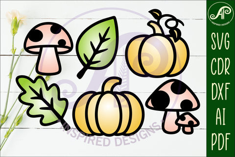 Fall shape two layer laser cut outs SVG file d2 SVG APInspireddesigns 