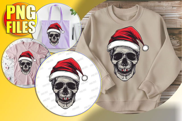 Fall Skull Clipart with Bow for Sublimation - Cute Design Sublimation afrosvg 