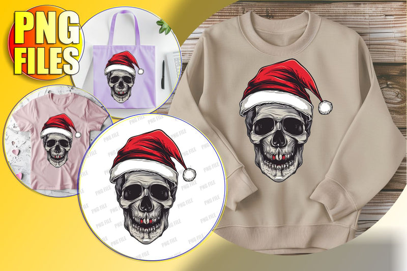 Fall Skull Clipart with Bow for Sublimation - Cute Design Sublimation afrosvg 