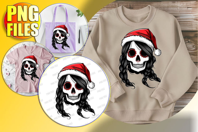 Fall Skull Sublimation Design with Coquette Bow - PNG Sublimation afrosvg 