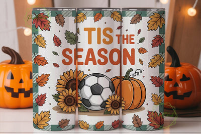 Fall Soccer Tumbler Design Sublimation PixelChick 