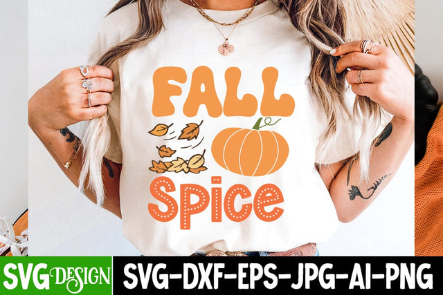Fall Spice SVG Design,Fall SVG Bundle | Autumn SVG | Thanksgiving Quotes | Fall Round Sign |Thanksgiving Sublimation | Farmhouse Fall | Cricut Silhouette Cut Files SVG BlackCatsMedia 