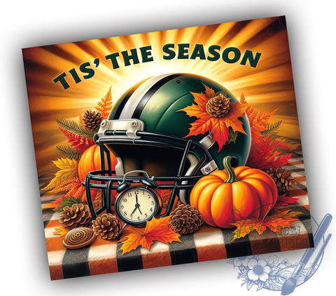 Fall Sports Tumbler, Football Season, Sublimation Design, Autumn Decor, 20oz Tumbler, Personalized Gift, Sports Fan, Thanksgiving Tumbler Sublimation ToriDesigns 