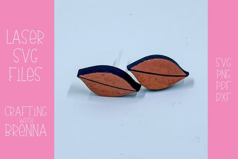 Fall Stud Earrings Bundle Laser SVG File SVG Crafting With Brenna 