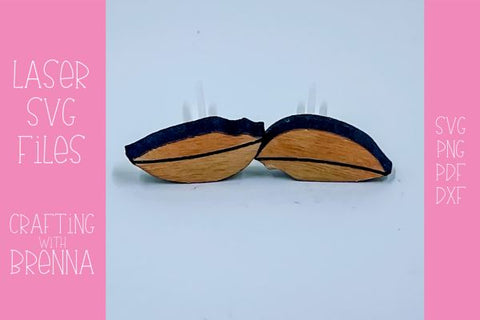 Fall Stud Earrings Bundle Laser SVG File SVG Crafting With Brenna 