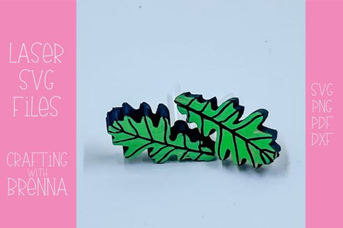 Fall Stud Earrings Bundle Laser SVG File SVG Crafting With Brenna 