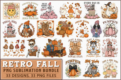 Fall Sublimation Bundle, Autumn PNG Sublimation Shetara Begum 