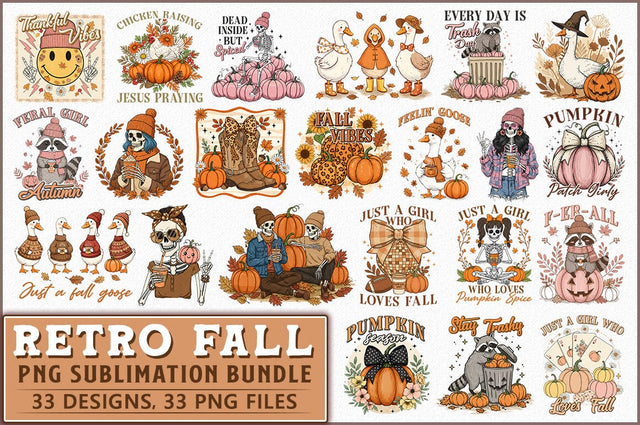 Fall Sublimation Bundle, Autumn PNG Sublimation Shetara Begum 