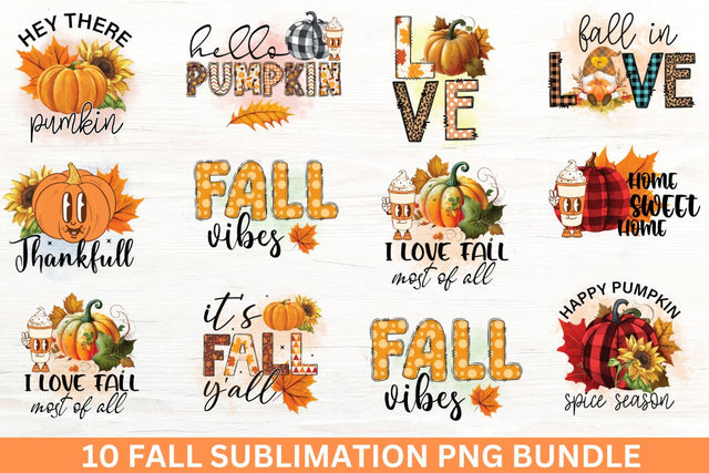 Fall Sublimation Bundle Sublimation Designangry 
