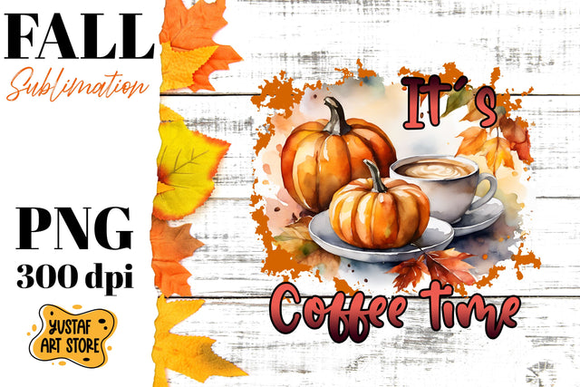 Fall sublimation design. Fall coffee sublimation. Sublimation Yustaf Art Store 