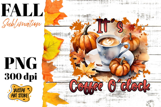 Fall sublimation design. Fall coffee sublimation. Sublimation Yustaf Art Store 