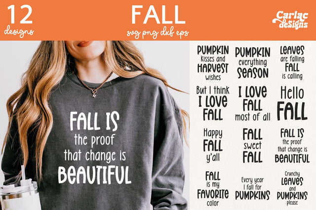 Fall SVG and Sublimation SVG Carla C Designs 