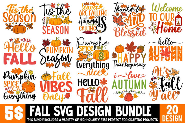 Fall SVG Bundle, Fall T-shirt Design Bundle, Fall Sublimation BUndle, Fall SVG Cut File, Autumn SVG Design, Autumn T-shirt Design Bundle SVG Insomnia Std 