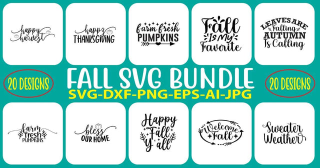 Fall SVG Bundle SVG Syaman 