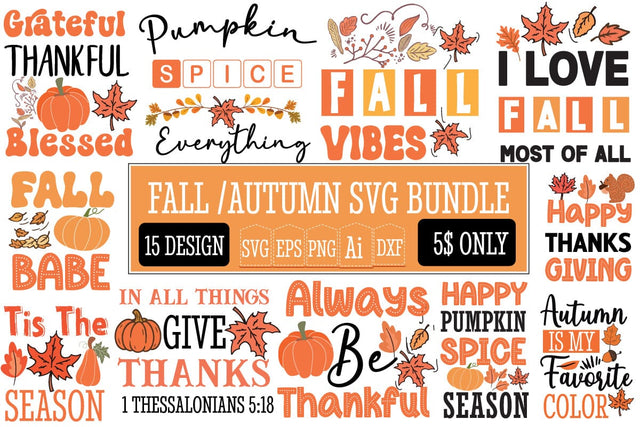 Fall SVG Bundle,Autumn SVG bundle,thanksgiving Svg Bundle,Fall Round Sign Bundle,Fall Porch Sign Bundle,Thanksgiving Sublimation Bundle SVG BlackCatsMedia 