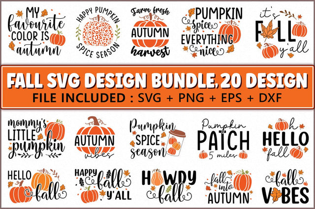 Fall SVG Design Bundle, Pumpkin SVG SVG Shetara Begum 