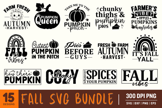 Fall SVG PNG Bundle SVG Designangry 