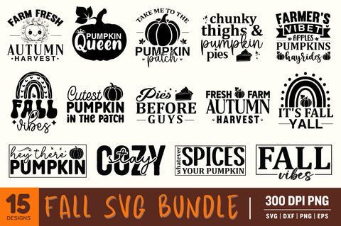 Fall SVG PNG Bundle SVG Designangry 