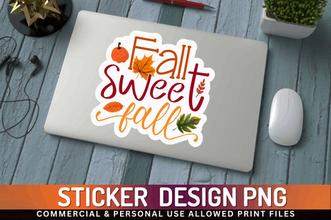 Fall sweet fall Sticker Design Sublimation Regulrcrative 