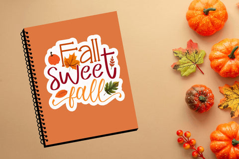 Fall sweet fall Sticker Design Sublimation Regulrcrative 