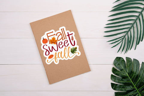 Fall sweet fall Sticker Design Sublimation Regulrcrative 