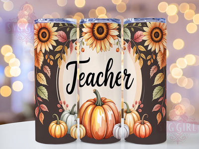 Fall Teacher Gift Classroom Tumbler, Teacher Gift Wrap, Autumn Teacher Mug, 20oz Sublimation, Back To School Tumbler, Fall Classroom Cup, Teacher Appreciation Wrap Sublimation SvggirlplusArt 