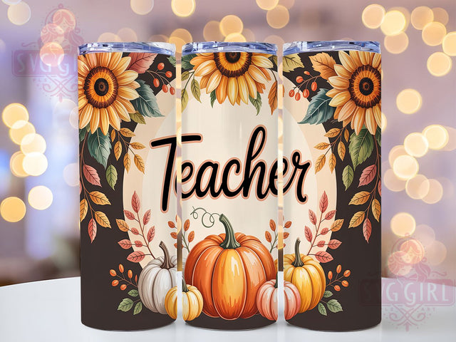 Fall Teacher Gift Classroom Tumbler, Teacher Gift Wrap, Autumn Teacher Mug, 20oz Sublimation, Back To School Tumbler, Fall Classroom Cup, Teacher Appreciation Wrap Sublimation SvggirlplusArt 
