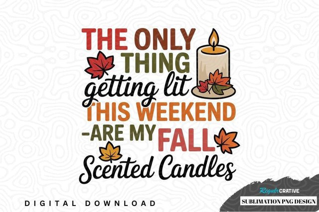 Fall themed scented candles design Sublimation Regulrcrative 