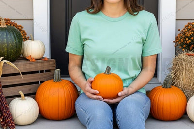 Fall-themed t-shirt mockup design Mock Up Photo Designangry 