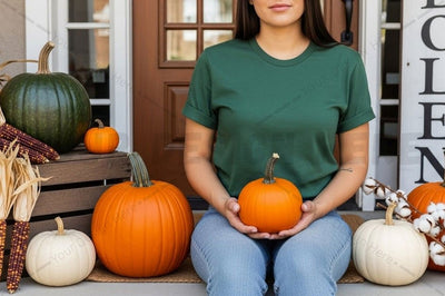 Fall themed t-shirt mockup design Mock Up Photo Designangry 