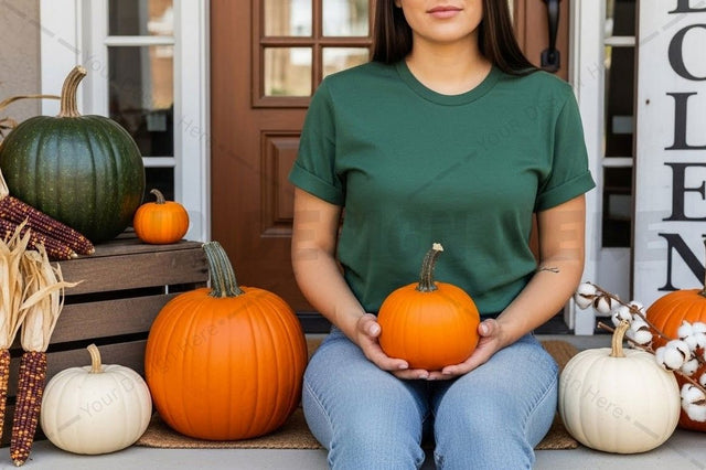 Fall themed t-shirt mockup design Mock Up Photo Designangry 