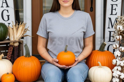 Fall themed t-shirt mockup design Mock Up Photo Designangry 