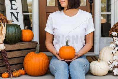 Fall themed t-shirt mockup design Mock Up Photo Designangry 