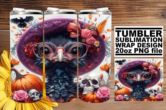 Fall-Themed Turkey Tumbler Wrap for 20oz Sublimation Sublimation afrosvg 