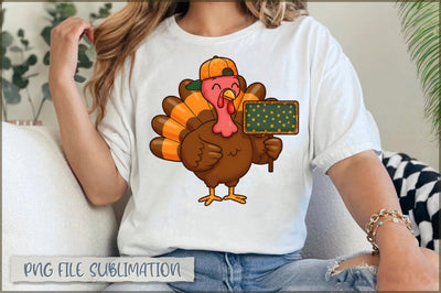 Fall Toddler Boy Turkey PNG Sublimation Shetara Begum 