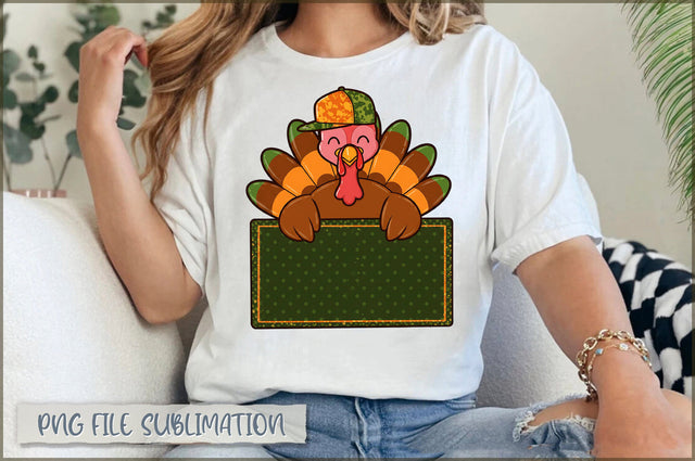 Fall Toddler Boy Turkey PNG Sublimation Shetara Begum 