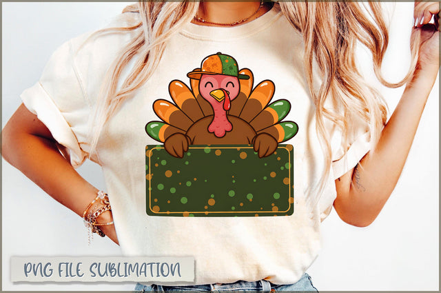 Fall Toddler Boy Turkey PNG Sublimation Shetara Begum 