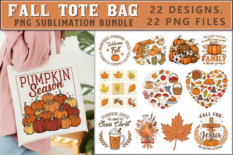 Fall Tote Bag Sublimation Bundle Sublimation Shetara Begum 