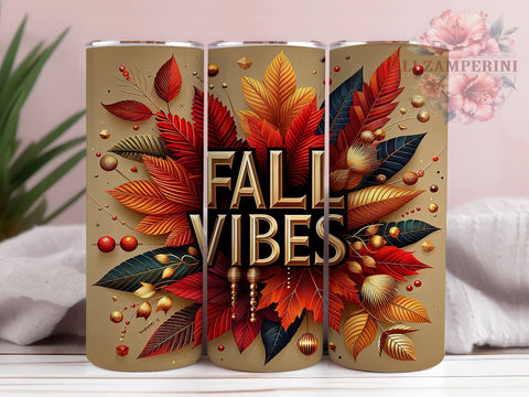 Fall Tumbler, Autumn Leaves, Sublimation Wrap, Fall Decor, 20oz Tumbler, Seasonal Drinkware, Thanksgiving Gift Sublimation Li Zamperini 