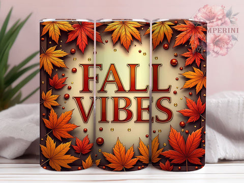 Fall Tumbler, Autumn Leaves, Sublimation Wrap, Fall Decor, 20oz Tumbler, Seasonal Drinkware, Thanksgiving Gift Sublimation Li Zamperini 