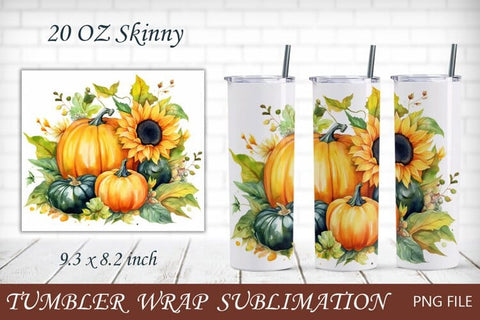 Fall tumbler wrap bundle, Thanksgiving sublimation Sublimation AnastasiyaArtDesign 